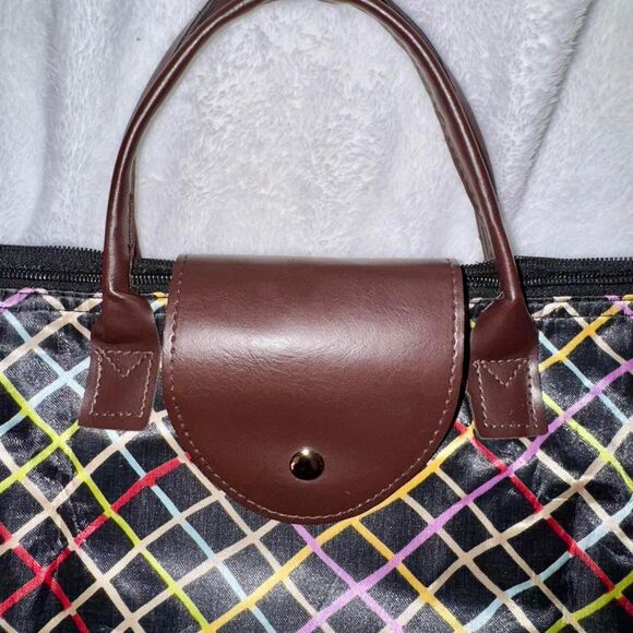 Foldable Compact Brown Tote bag - Picture 3 of 7